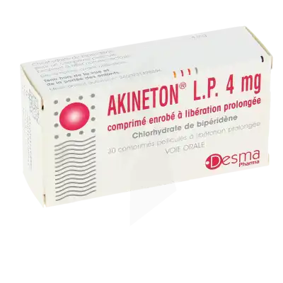 Akineton L.p. 4 Mg, Comprimé Enrobé à Libération Prolongée à Saint Leu La Forêt