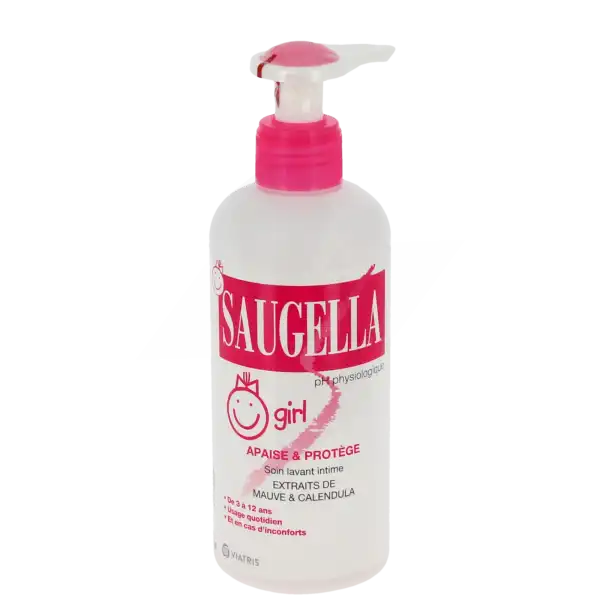 Saugella Girl Savon Liquide Hygiène Intime Fl Pompe/200ml