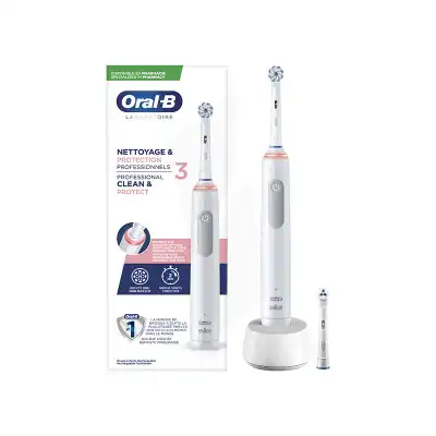 Oral B Professional Brosse Dents Électrique Nettoyage Et Protection 3 à Mathay