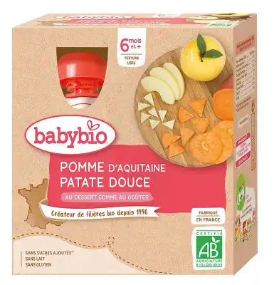 Babybio Gourde Pomme Patate Douce à CHASSE SUR RHÔNE