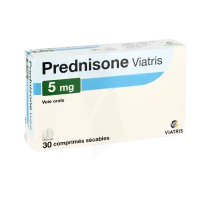 Prednisone Viatris 5 Mg, Comprimé Sécable à Saint-Pierre-des-Corps