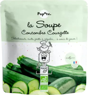 Popote Soupe Concombre & Courgette Bio 190g à Lavernose-Lacasse