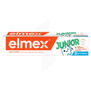 Elmex Junior Dentifrice 7-12 Ans Menthe T/75ml à Libourne