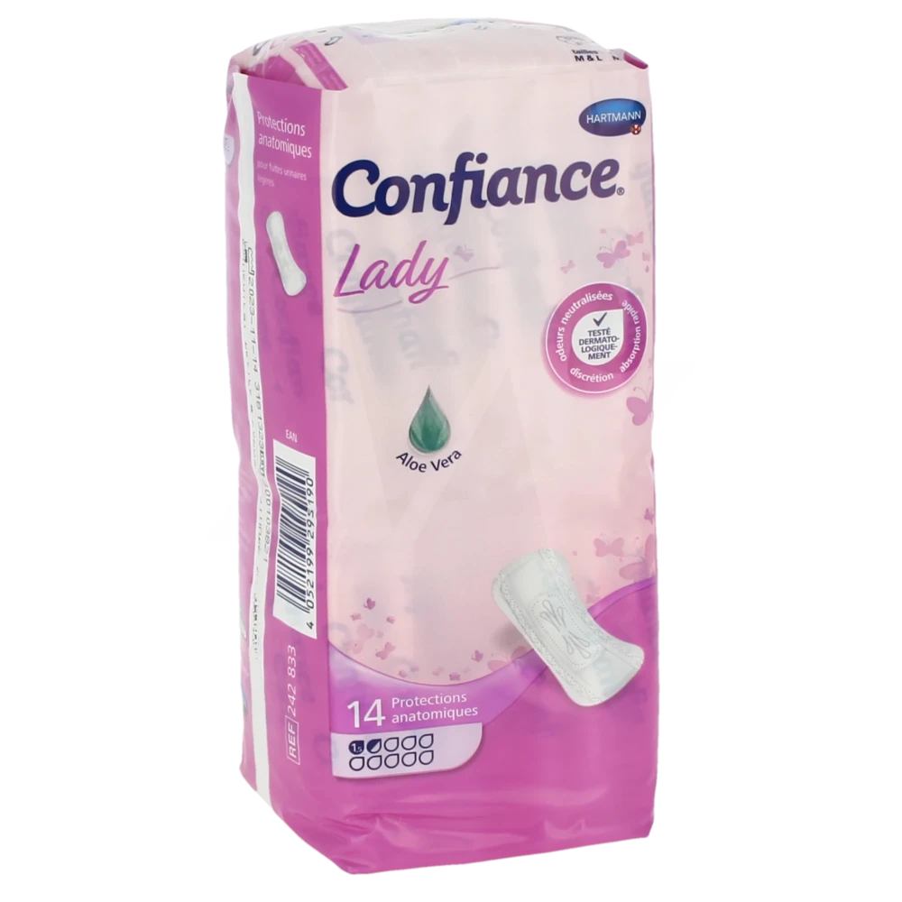 Confiance Lady Protection Anatomique Incontinence 1.5 Gouttes Sachet/14