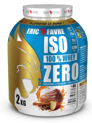 Eric Favre Iso 100% Whey Zero 2 Kg Saveur Tarte Tatin à TOURS
