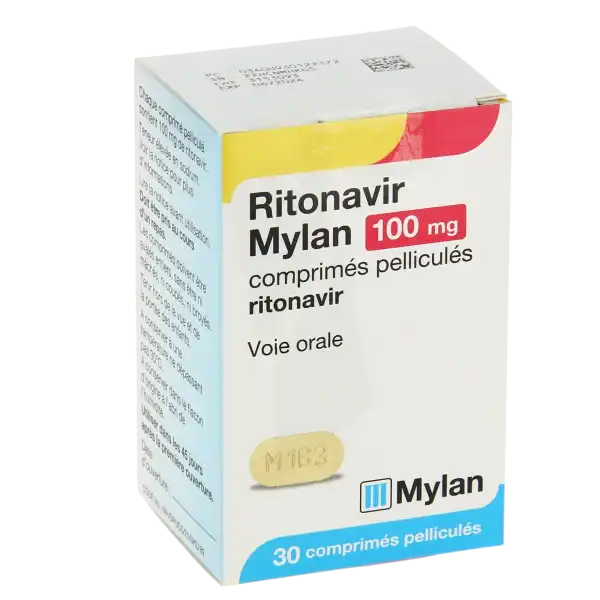 Ritonavir Mylan 100 Mg, Comprimé Pelliculé