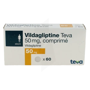 Vildagliptine Teva 50 Mg, Comprimé
