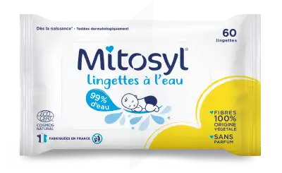 Mitosyl Lingette à L'eau Sachet/60 à LA-RIVIERE-DE-CORPS