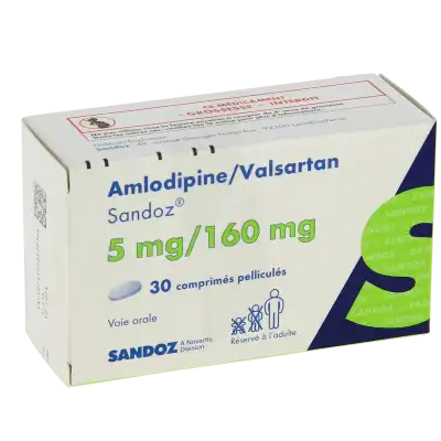 Amlodipine/valsartan Sandoz 5 Mg/160 Mg, Comprimé Pelliculé à CUISERY