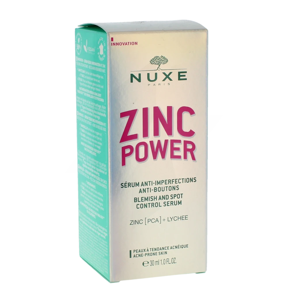 Nuxe Zinc Power Sérum Flacon Pipette De 30 Ml