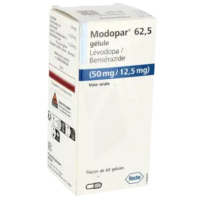 MODOPAR 62,5 (50 mg/12,5 mg), gélule