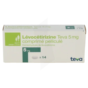 Levocetirizine Teva 5 Mg, Comprimé Pelliculé