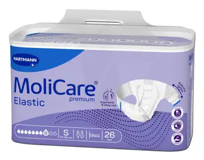 Molicare Premium Elastic 8 Gouttes Taille S B/26 à MONTLUÇON