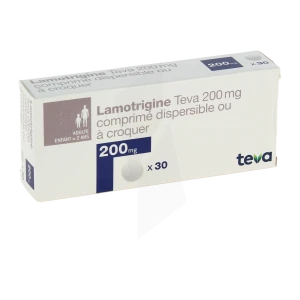 Lamotrigine Teva 200 Mg, Comprimé Dispersible Ou à Croquer