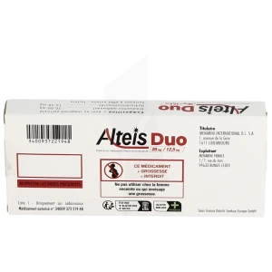 Alteisduo 20 Mg/12,5 Mg, Comprimé Pelliculé