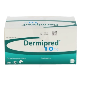 Dermipred 10 Mg Comprimes Pour Chiens, Comprimé