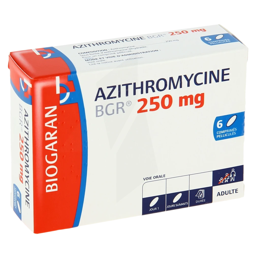 Azithromycine Bgr 250 Mg, Comprimé Pelliculé
