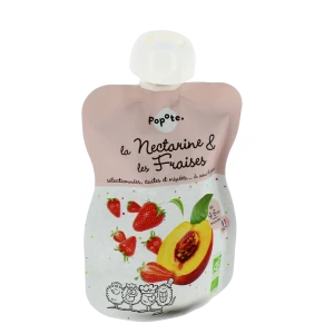 Popote Alimentation Infantile Nectarine Fraise Gourde/120g