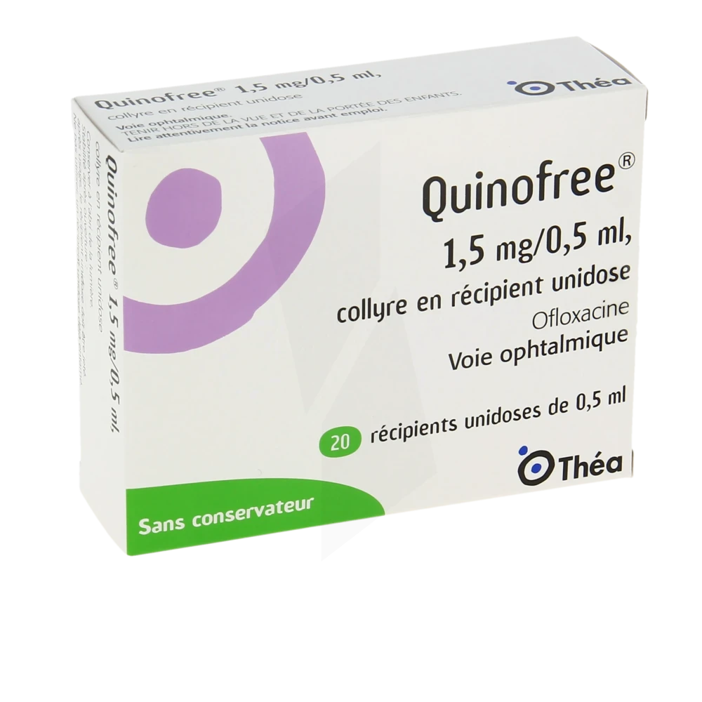 Quinofree 1,5 Mg/0,5 Ml, Collyre En Récipient Unidose
