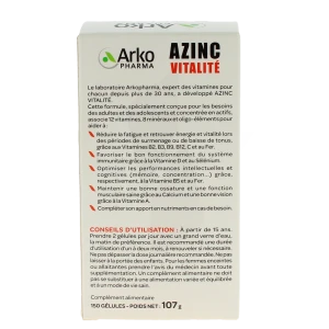Azinc Forme Et Vitalite 120 + 30 (15 Jours Offerts)