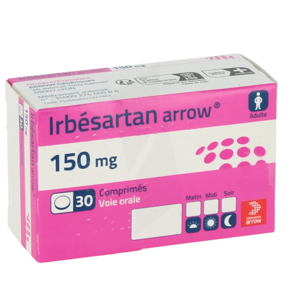 Irbesartan Arrow 150 Mg, Comprimé