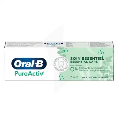 Oral B Pureactiv Dentifrice Soin Essentiel T/75ml à GUJAN-MESTRAS