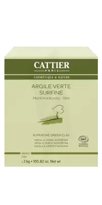 Cattier Argile Verte Surfine 3kg à Bordeaux