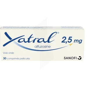 Xatral 2,5 Mg, Comprimé Pelliculé