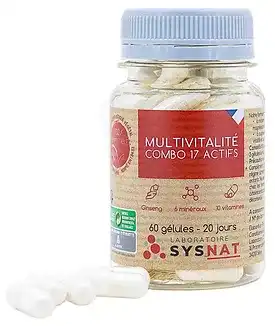 Sysnat Multivitalité Combo 17 Actifs Gélules B/60