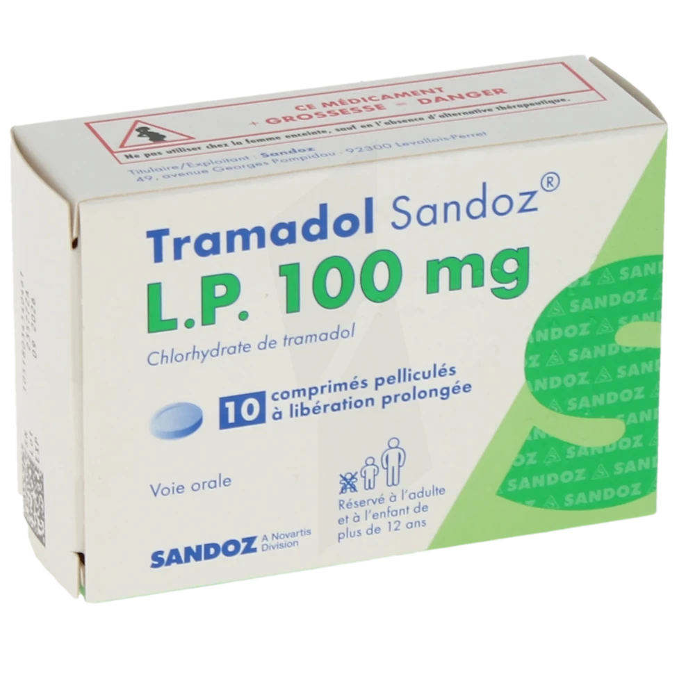 Tramadol Sandoz L.p. 100 Mg, Comprimé Pelliculé à Libération Prolongée