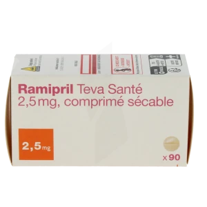 Ramipril Teva Sante 2,5 Mg, Comprimé Sécable