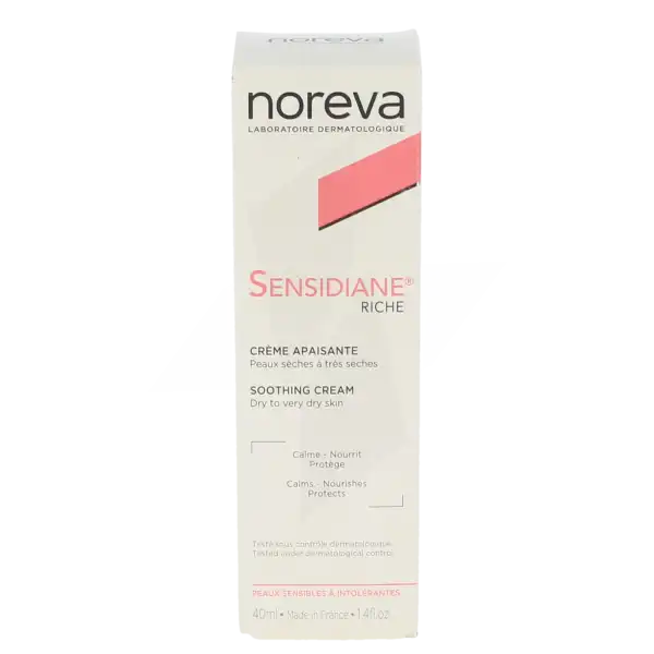 Noreva Sensidiane Crème Apaisante Riche T/40ml