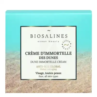 Biosalines Crème Anti-âge à L'immortelle Des Dunes Toutes Peaux 50ml à Monaco