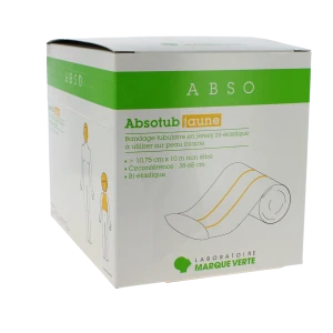 Absotub Bandage Tubulaire Jaune 10,75cmx10m B/1