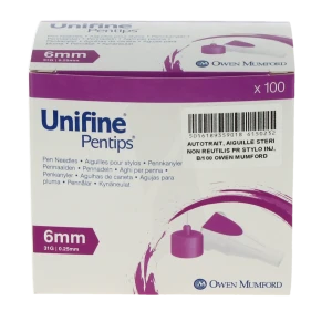 Unifine Pentips, G31, 0,25 Mm X 6 Mm, Violet , Bt 100