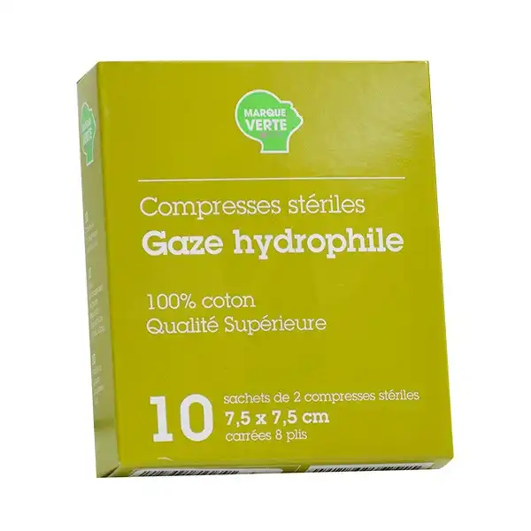 Marque Verte Abso Compresses Gaze 7,5x7,5