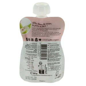 Popote Poire Bio Gourde De 120 G