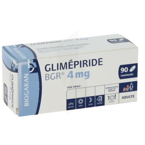 Glimepiride Bgr 4 Mg, Comprimé