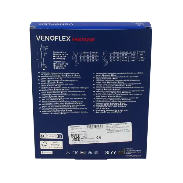 Venoflex Ogee 2 Collant Femme Noir T3n