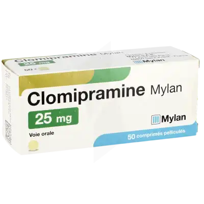 Clomipramine Viatris 25 Mg, Comprimé Pelliculé à MERINCHAL