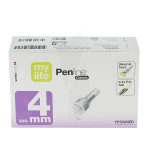 Mylife Penfine Classic, 4 Mm X 0,23 Mm , Bt 100