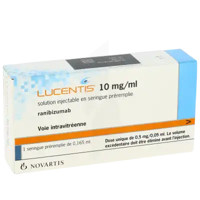 Lucentis 10 Mg/ml, Solution Injectable En Seringue Préremplie à Osny