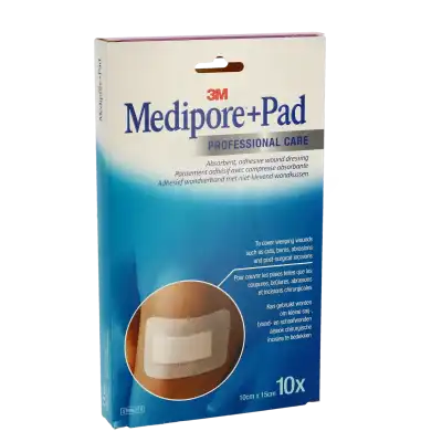 Medipore + Pad, 10 Cm X 15 Cm, Bt 10 à Saint-Médard-en-Jalles