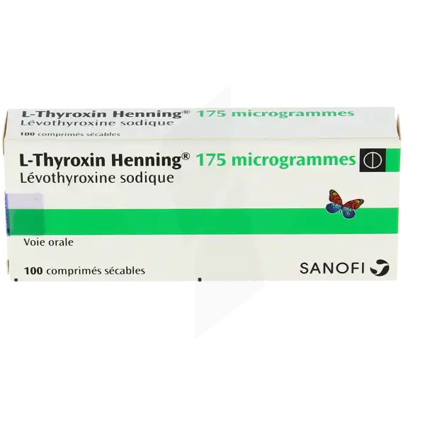 L-thyroxin Henning 175 Microgrammes, Comprimé Sécable