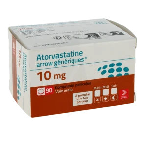Atorvastatine Arrow Generiques 10 Mg, Comprimé Pelliculé