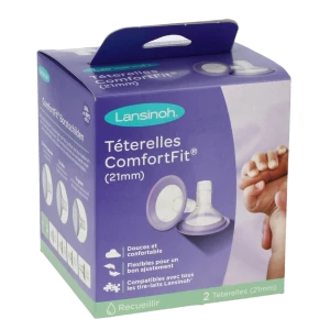 Lansinoh Comfort Fit Téterelle 21mm B/2
