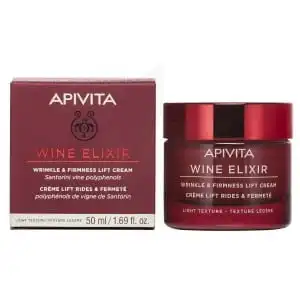 Apivita - WINE ELIXIR Crème Lift Rides & Fermeté - Texture Légèreavec Polyphénol de vigne de Santorin 50ml