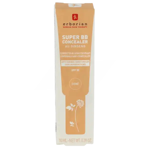Erborian Super Bb Concealer Crème Anti-cernes Doré T/10ml