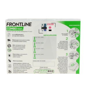 Frontline Combo 67,00 Mg / 60,30 Mg Solution Pour Spot-on Pour Chien S, Solution Pour Spot-on