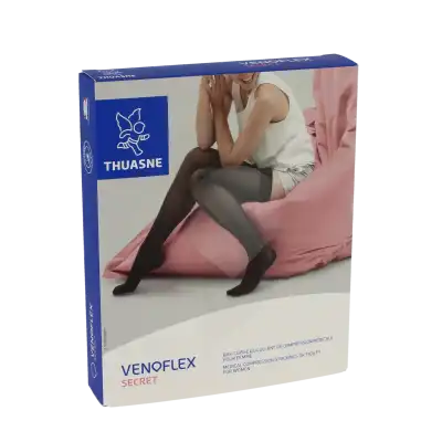 Venoflex Secret 2 Bas Antiglisse Femme Beige Bronzant T2 N à Gourbeyre